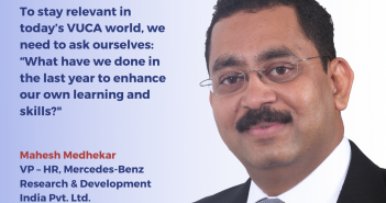 Mahesh Medhekar, VP - HR, Mercedes-Benz Research & Development India Pvt. Ltd